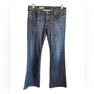 ADRIANO GOLDSCHMIED Dark Wash the Angelina Petite Boot Cut Flare Jeans, Size 31